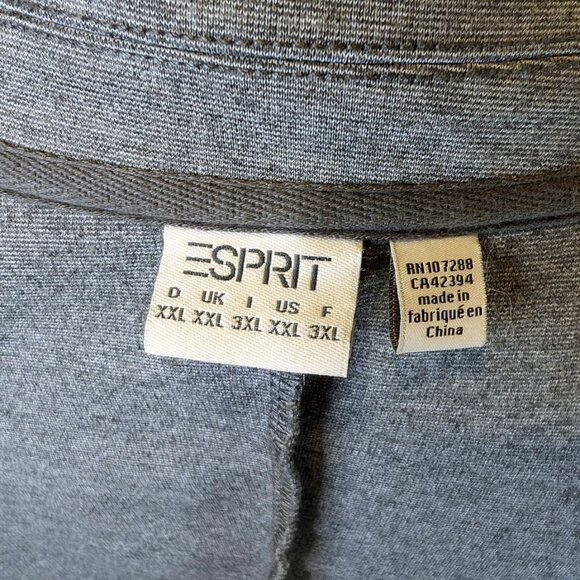 Grey Esprit Fitted Single button Blazer Size XXL - Picture 4 of 6